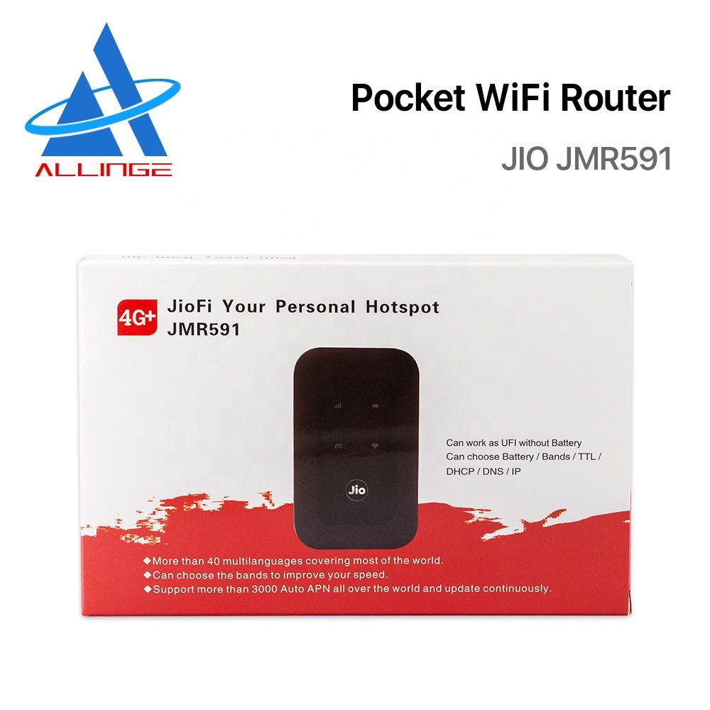 ALLINGE MDZ2713 150Mbps JIO 591 Pocket Wifi Wireless Router 4G LTE Portable Wi-Fi Router